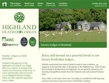 Tablet Screenshot of highlandheatherlodges.co.uk